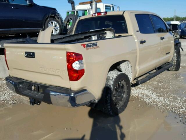 5TFEM5F13HX117758 - 2017 TOYOTA TUNDRA CRE TAN photo 4