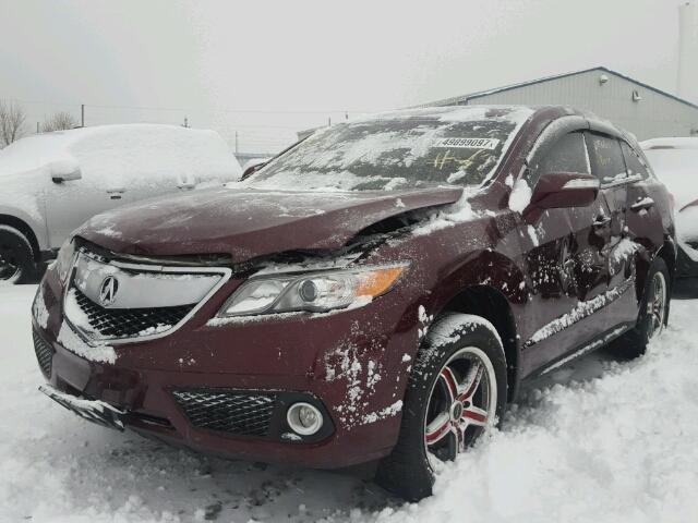 5J8TB4H53DL804474 - 2013 ACURA RDX TECHNO RED photo 2