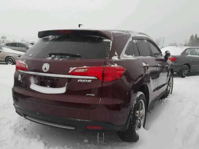 5J8TB4H53DL804474 - 2013 ACURA RDX TECHNO RED photo 4
