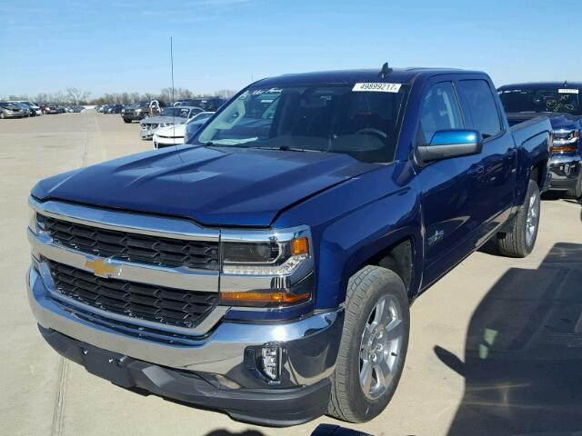 3GCPCREC0JG118687 - 2018 CHEVROLET SILVERADO BLUE photo 2