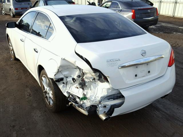 1N4AA5AP1BC849765 - 2011 NISSAN MAXIMA S WHITE photo 3