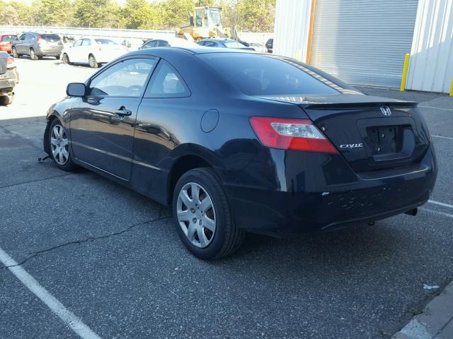 2HGFG1B64BH518772 - 2011 HONDA CIVIC LX BLACK photo 3