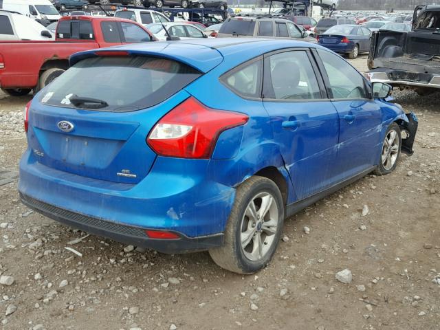 1FADP3K2XDL218941 - 2013 FORD FOCUS SE BLUE photo 4