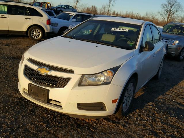 1G1PD5SH0C7275150 - 2012 CHEVROLET CRUZE LS WHITE photo 2