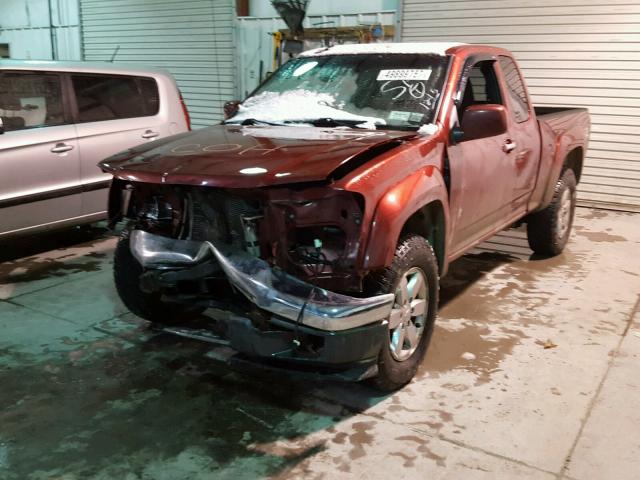 1GCKTDDE5A8131621 - 2010 CHEVROLET COLORADO L BURGUNDY photo 2