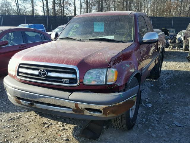 5TBRT34141S182084 - 2001 TOYOTA TUNDRA ACC RED photo 2