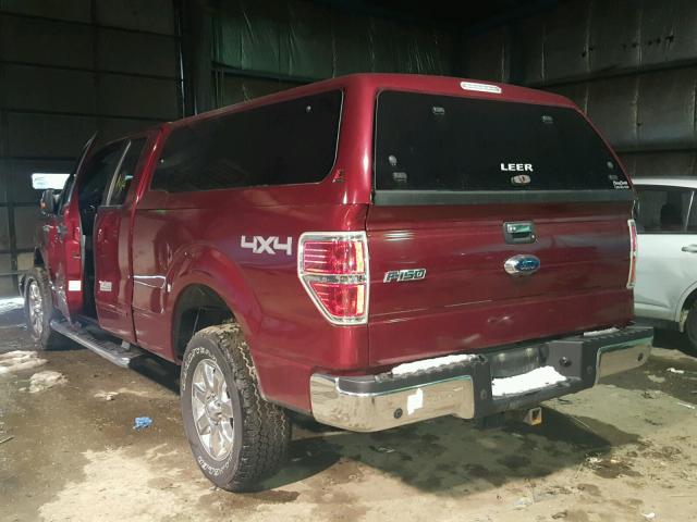 1FTFX1ET4DFB17064 - 2013 FORD F150 SUPER RED photo 3