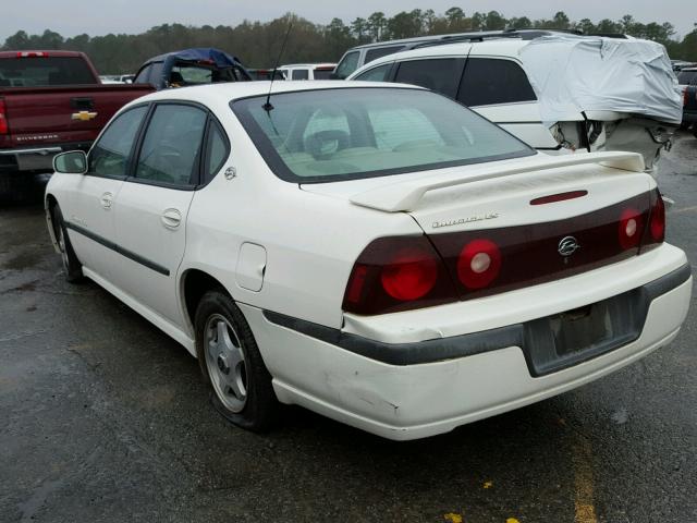 2G1WH55K629284035 - 2002 CHEVROLET IMPALA LS WHITE photo 3