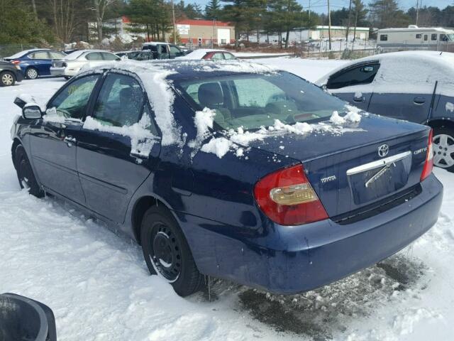 4T1BE32K23U250861 - 2003 TOYOTA CAMRY LE BLUE photo 3