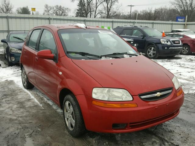 KL1TD666X7B728298 - 2007 CHEVROLET AVEO BASE RED photo 1