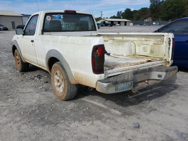 1N6DD21S21C376682 - 2001 NISSAN FRONTIER X WHITE photo 3