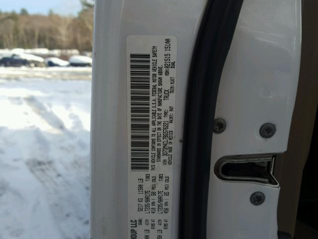 3D73M4CL7BG576221 - 2011 DODGE RAM 3500 WHITE photo 10