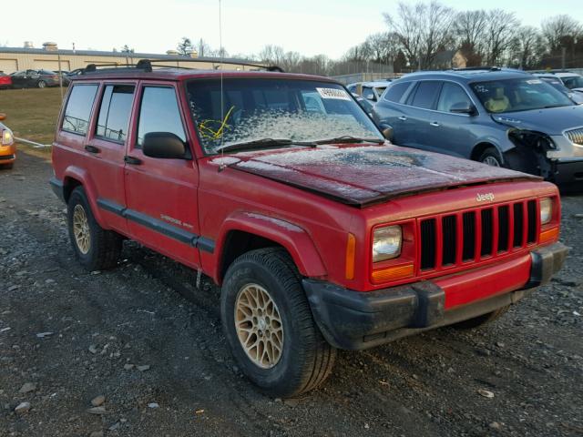 1J4FF48S2YL142683 - 2000 JEEP CHEROKEE S RED photo 1