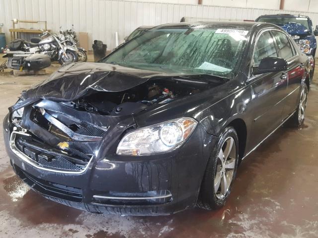 1G1ZC5E1XBF323431 - 2011 CHEVROLET MALIBU 1LT BLACK photo 2