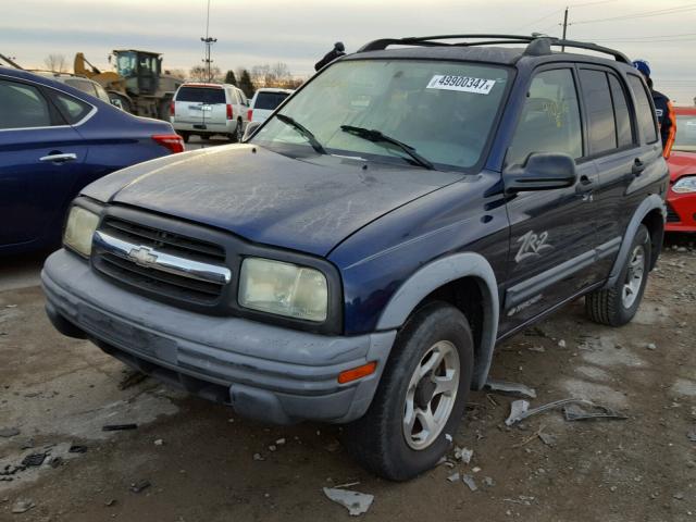 2CNBJ734436910576 - 2003 CHEVROLET TRACKER ZR BLUE photo 2