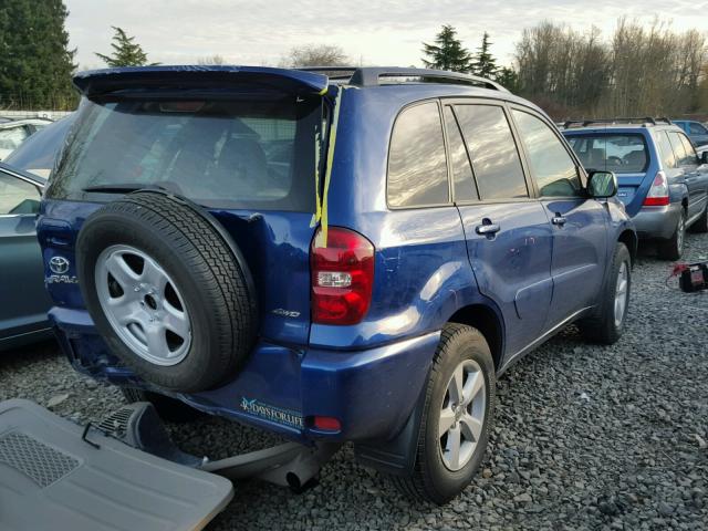 JTEHD20V156037623 - 2005 TOYOTA RAV4 BLUE photo 4