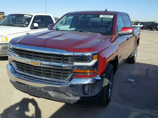 3GCPCREC6HG399470 - 2017 CHEVROLET SILVERADO BURGUNDY photo 2