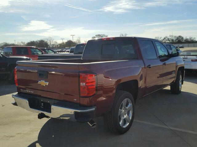 3GCPCREC6HG399470 - 2017 CHEVROLET SILVERADO BURGUNDY photo 4