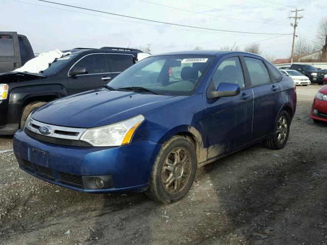 1FAHP36N99W268645 - 2009 FORD FOCUS SES BLUE photo 2