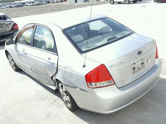 KNAFE221595647200 - 2009 KIA SPECTRA EX SILVER photo 3