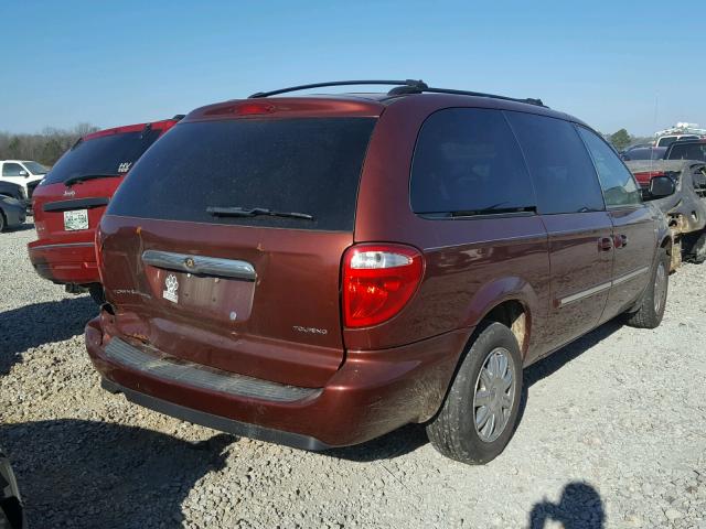 2A4GP54L17R152830 - 2007 CHRYSLER TOWN & COU BURGUNDY photo 4