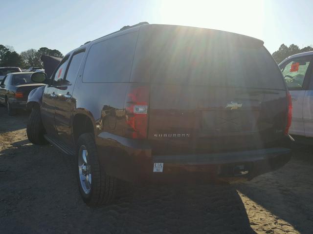 3GNFK16358G223743 - 2008 CHEVROLET SUBURBAN K BURGUNDY photo 3