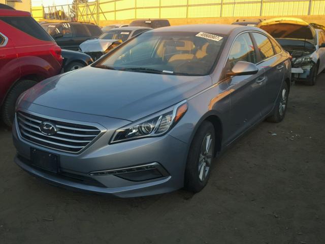 5NPE24AF0FH006533 - 2015 HYUNDAI SONATA SE TEAL photo 2