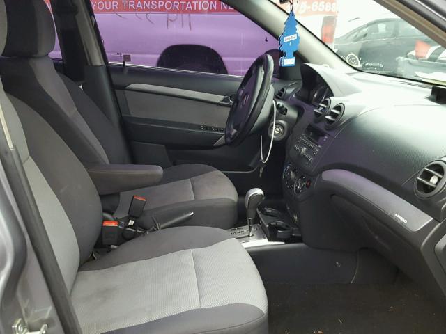 KL1TD6DE8BB237439 - 2011 CHEVROLET AVEO LS GRAY photo 5