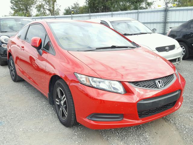 2HGFG3B52DH514161 - 2013 HONDA CIVIC LX RED photo 1