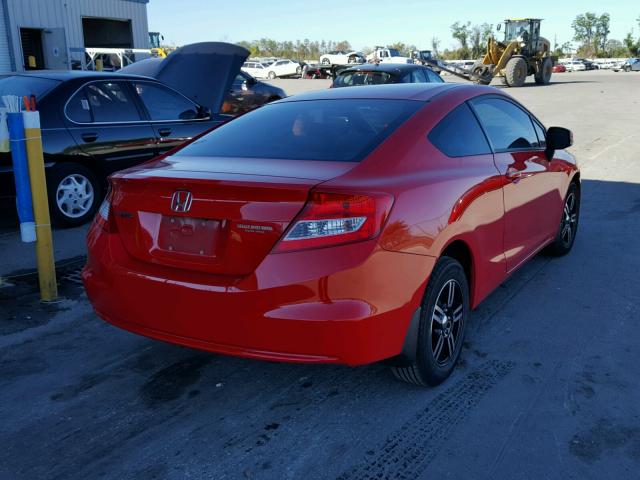 2HGFG3B52DH514161 - 2013 HONDA CIVIC LX RED photo 4