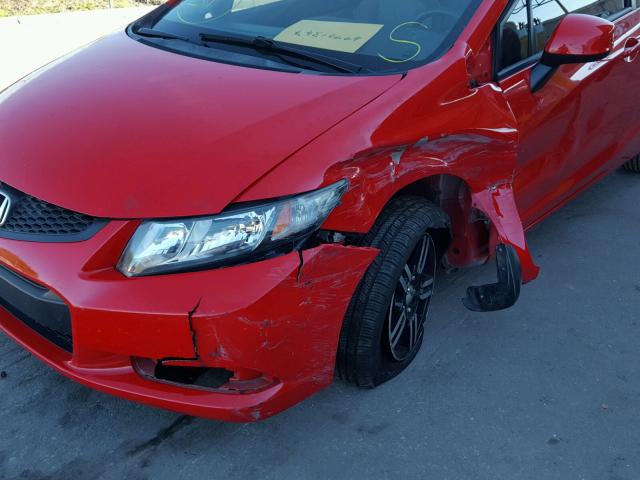 2HGFG3B52DH514161 - 2013 HONDA CIVIC LX RED photo 9