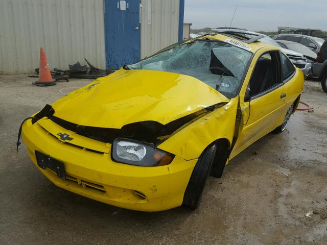 1G1JC12F257119193 - 2005 CHEVROLET CAVALIER YELLOW photo 2