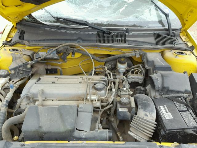 1G1JC12F257119193 - 2005 CHEVROLET CAVALIER YELLOW photo 7