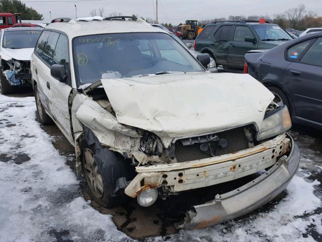 4S3BH675647637140 - 2004 SUBARU LEGACY OUT WHITE photo 1