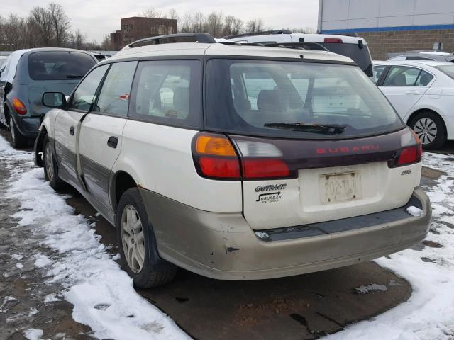 4S3BH675647637140 - 2004 SUBARU LEGACY OUT WHITE photo 3