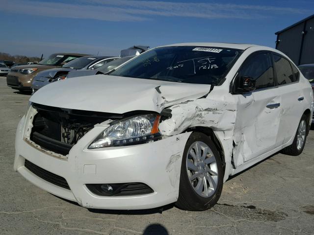 3N1AB7AP5FY347540 - 2015 NISSAN SENTRA S WHITE photo 2