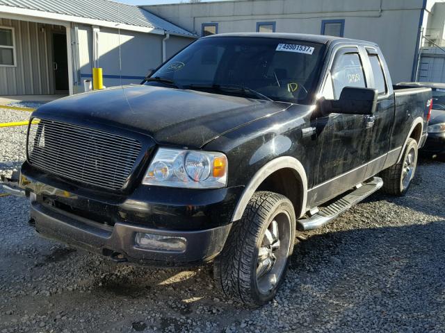 1FTPX14555NB33160 - 2005 FORD F150 BLACK photo 2