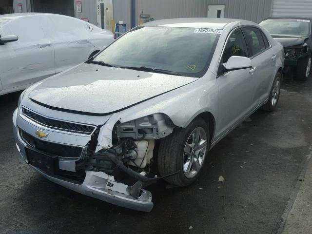 1G1ZC5EB1AF323549 - 2010 CHEVROLET MALIBU 1LT SILVER photo 2