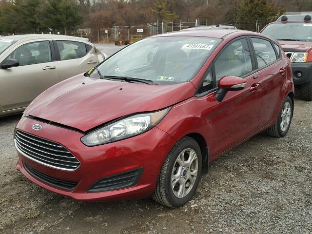 3FADP4EJXEM156269 - 2014 FORD FIESTA SE RED photo 2