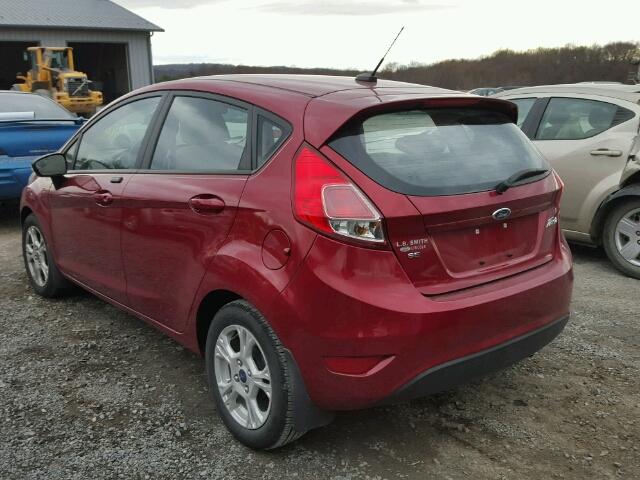 3FADP4EJXEM156269 - 2014 FORD FIESTA SE RED photo 3