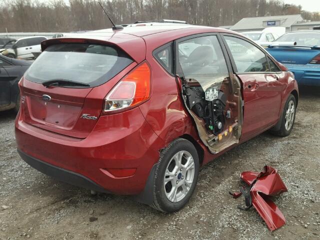 3FADP4EJXEM156269 - 2014 FORD FIESTA SE RED photo 4