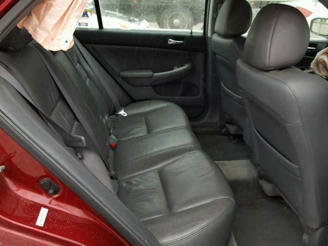 1HGCM66575A010793 - 2005 HONDA ACCORD EX RED photo 6