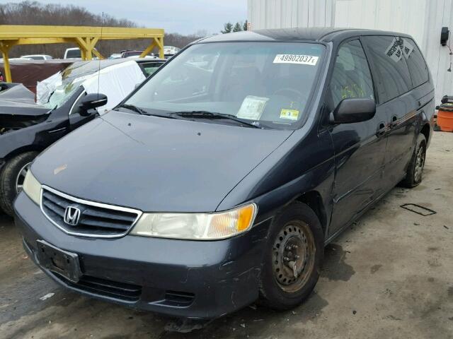 5FNRL18564B076883 - 2004 HONDA ODYSSEY LX BLUE photo 2