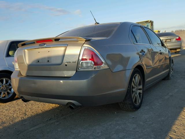 3FAHP08158R139604 - 2008 FORD FUSION SEL GRAY photo 4