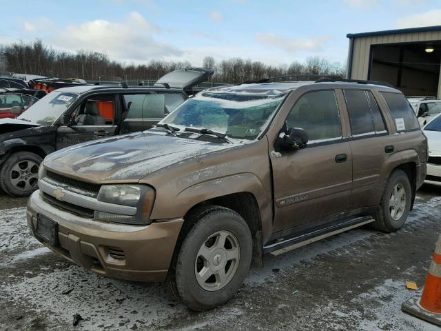 1GNDT13S622366703 - 2002 CHEVROLET TRAILBLAZE BROWN photo 2