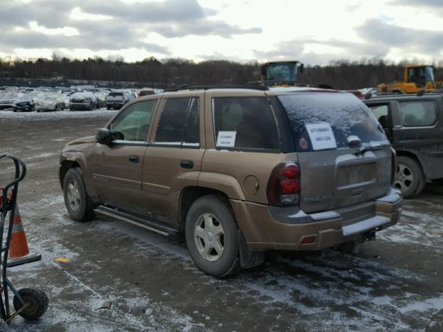 1GNDT13S622366703 - 2002 CHEVROLET TRAILBLAZE BROWN photo 3