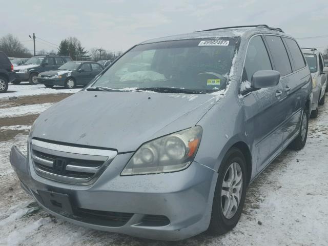 5FNRL38757B131941 - 2007 HONDA ODYSSEY EX SILVER photo 2