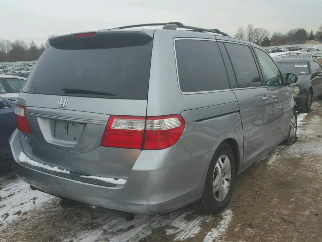 5FNRL38757B131941 - 2007 HONDA ODYSSEY EX SILVER photo 4