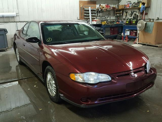 2G1WW12E3Y9282975 - 2000 CHEVROLET MONTE CARL მუქწითელი ფოტო 1