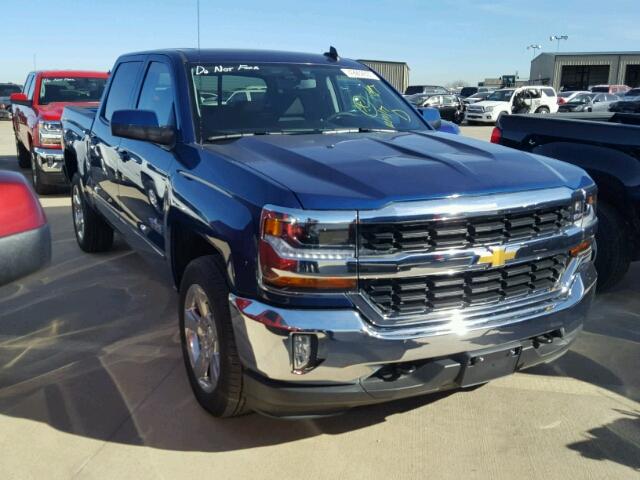 3GCUKRECXHG458221 - 2017 CHEVROLET SILVERADO BLUE photo 1